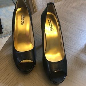 Michael Kors Black Platform Heels 8